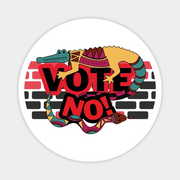 Vote No To The Voice Indigenous Voice To Parliament Magnet by 3dozecreations